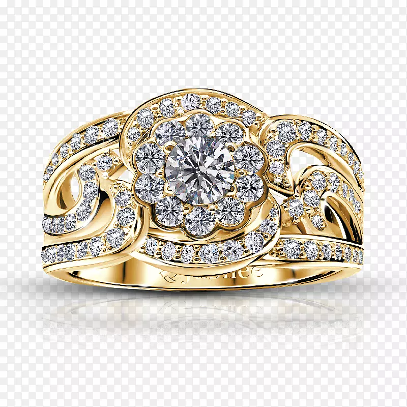 喜庆钻石结婚戒指-钻石