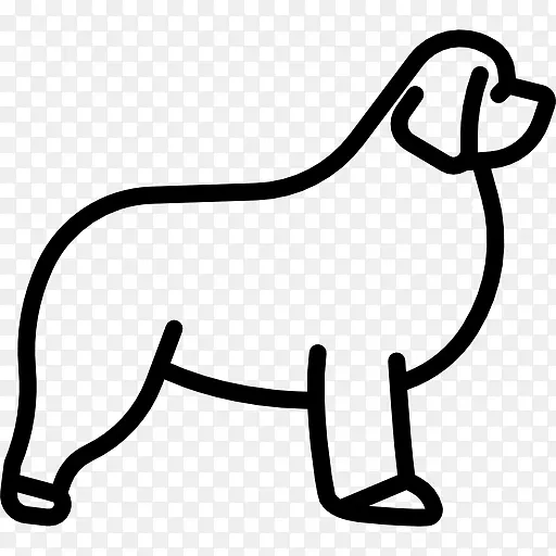 计算机图标纽芬兰犬夹艺术-斗牛犬