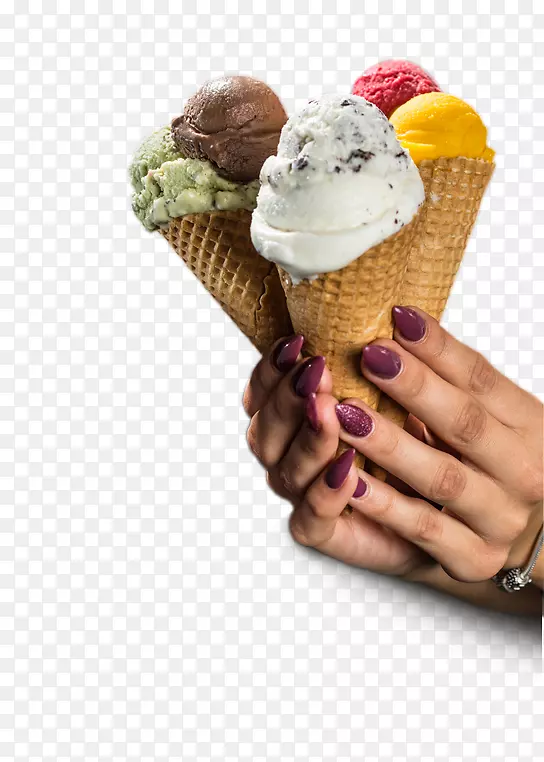 圣代冰淇淋巧克力冰淇淋那不勒斯冰淇淋锥-冰淇淋