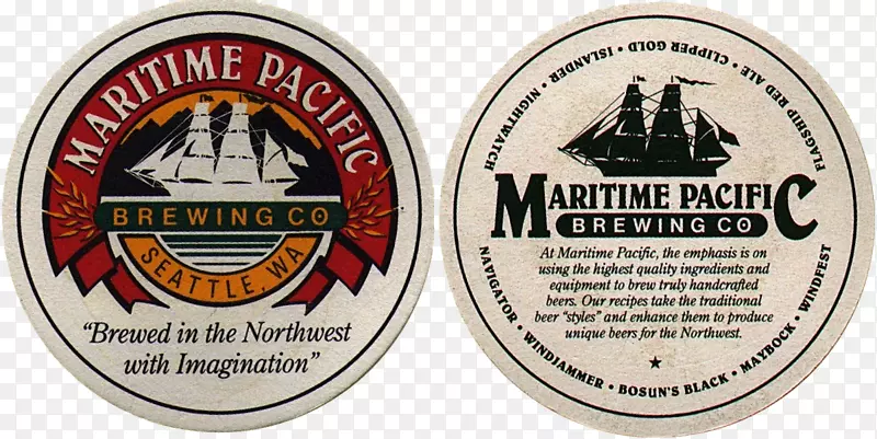 海洋太平洋酿造公司酿酒厂杯垫纸板输注-太平洋酿造实验室