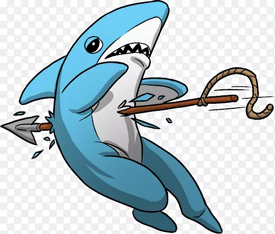 海豚鲨鱼超级碗XLIX中场表演鱼叉剪贴画-查德·克鲁格
