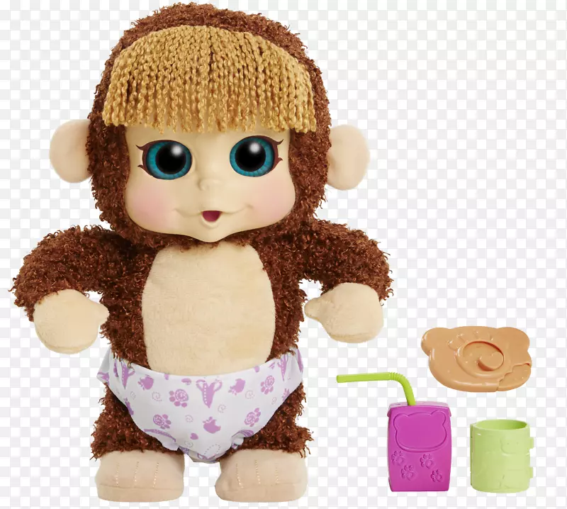 猩猩、猴、婴儿、毛绒玩具和可爱玩具-猩猩