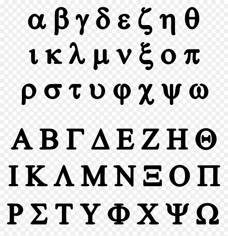 希腊字母剪辑艺术