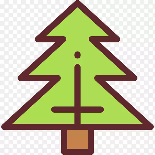 圣诞树电脑图标松木-圣诞树