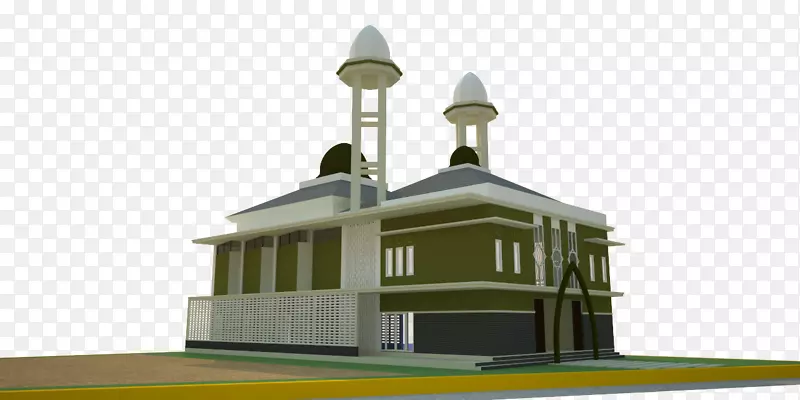 教区清真寺古典建筑立面