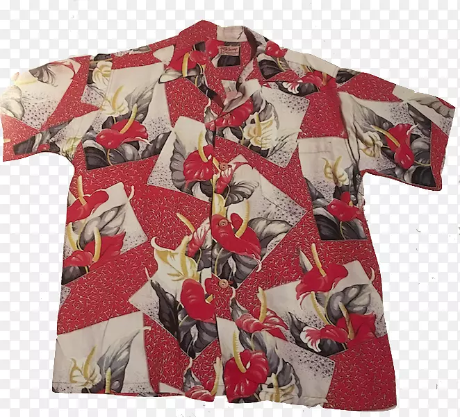 夏威夷罗哈衬衫袖子旧式服装.t恤