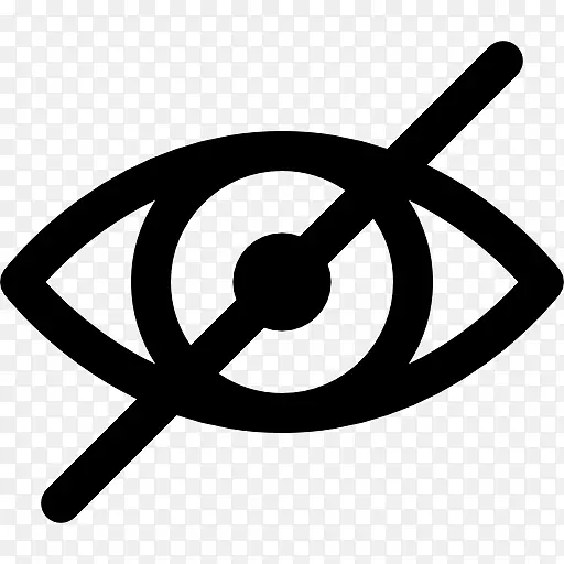 眼睛符号电脑图标，如果我第一次看到你的隐形-眼睛