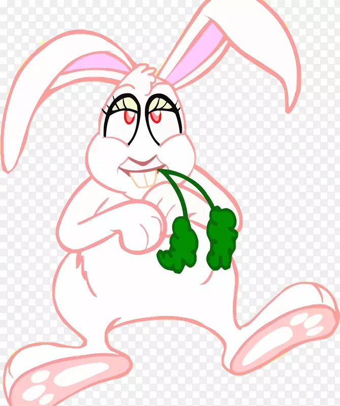 复活节兔子画线艺术剪贴画设计