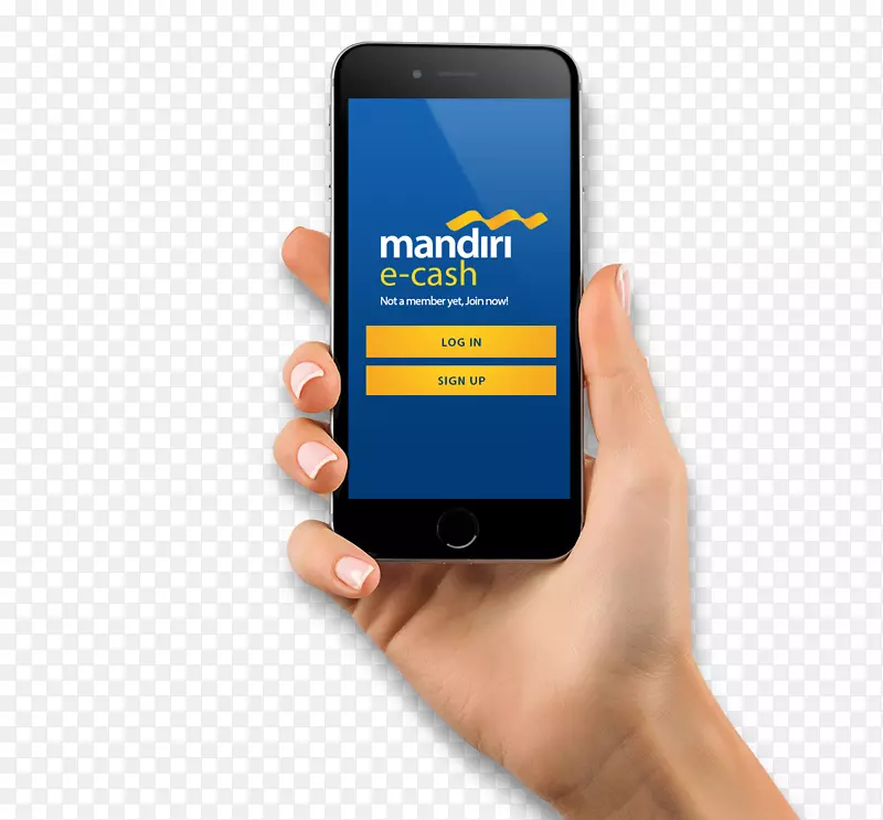Smartphone Mandiri ecash Bank Mandiri自动柜员机-智能手机