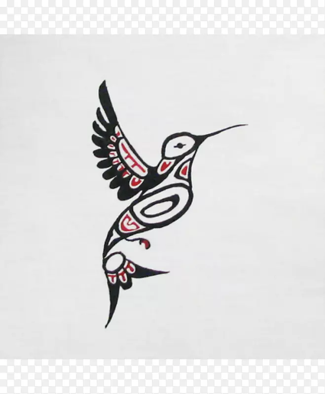 蜂鸟水彩画蜡染纺织品绘画