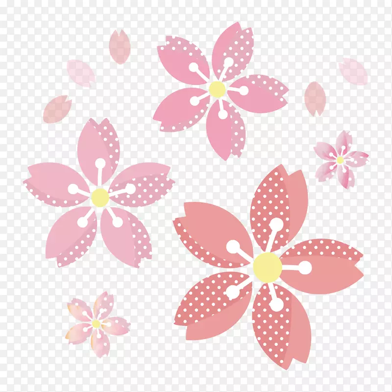 樱花花卉设计书插图哈纳米-樱花