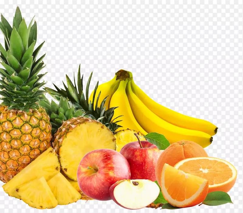 菠萝汁食物素食菜蔬菜-多种水果