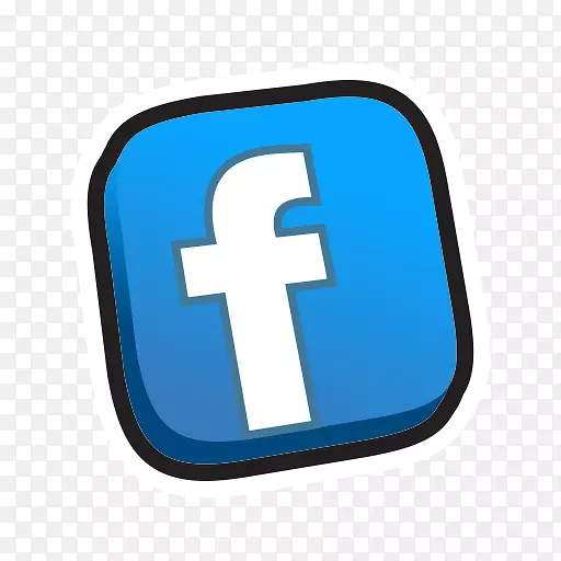 电脑图标社交媒体Facebook按钮-社交媒体
