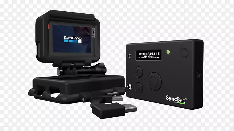时间码GoPro英雄6黑色同步相机-GoPro相机PNG