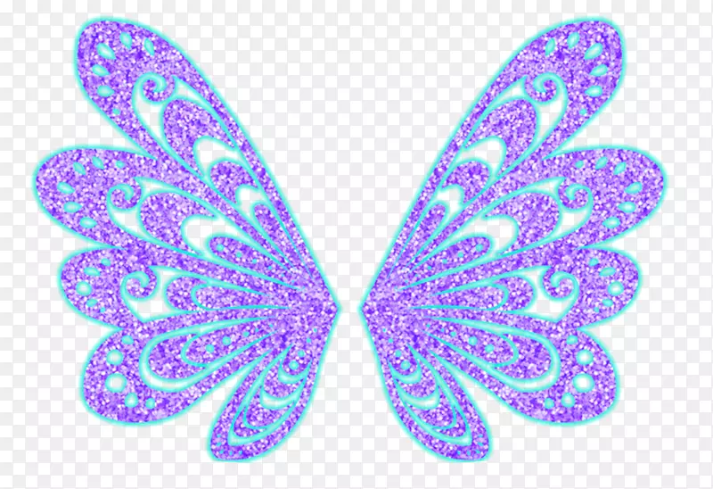 毛茸茸的蝴蝶对称图案-蝴蝶