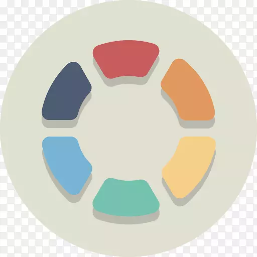 电脑图标彩色车轮图标设计剪贴画彩色圆圈