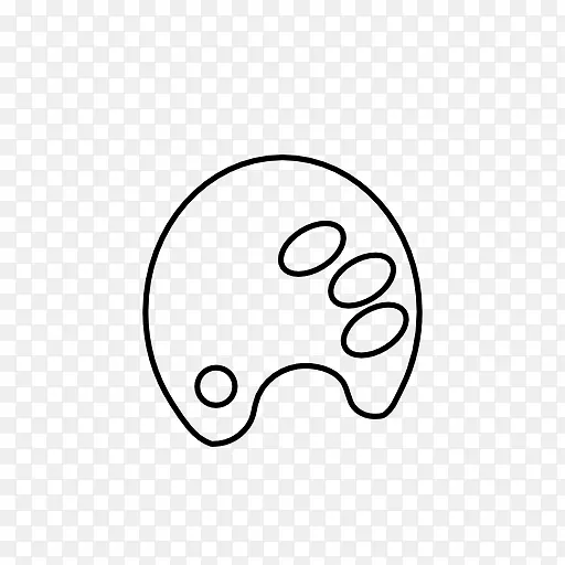 调色板绘画艺术彩色电脑图标.绘画