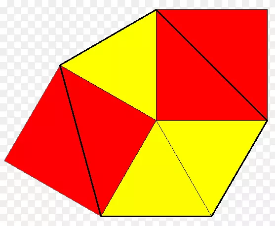 三角形紧贴方形瓷砖镶嵌.三角形