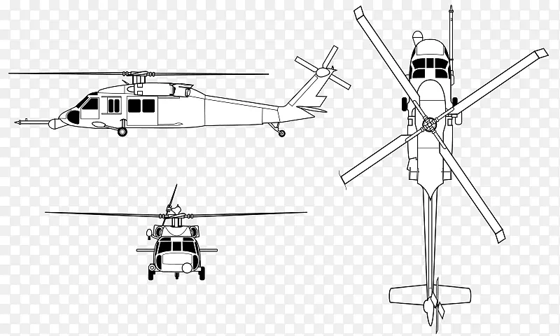 直升机旋翼hh-60铺路鹰Sikorsky呃-60黑鹰Sikorsky sh-60海鹰-直升机
