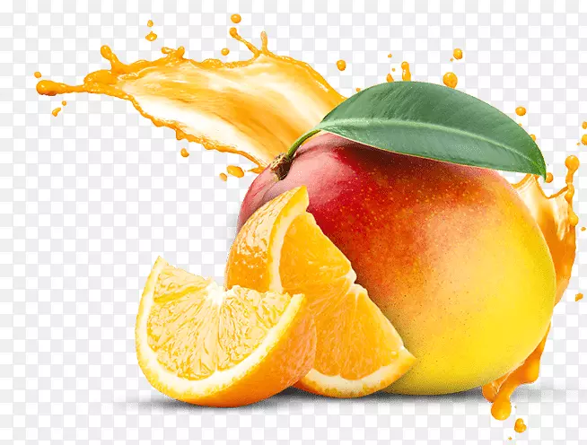 橙汁有机食品芒果果汁