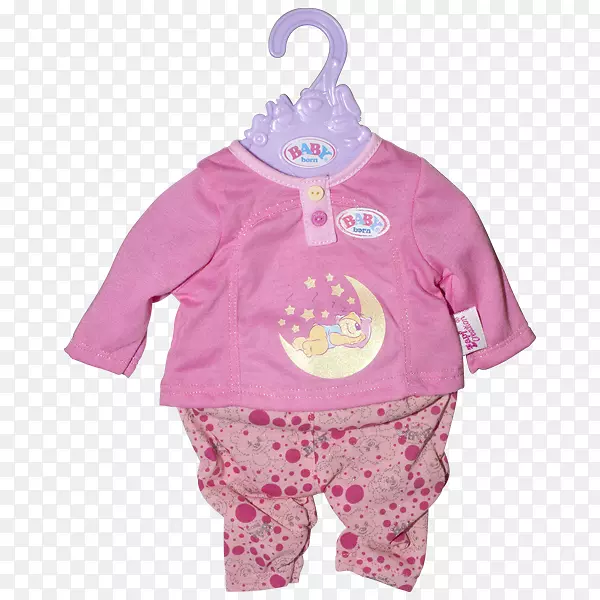 婴儿及幼童一件粉红色m紧身套装袖子-婴儿出生