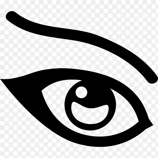 眼影化妆品眼线电脑图标.眼睛