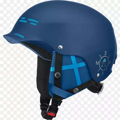 滑雪板头盔滑雪蓝灰色头盔