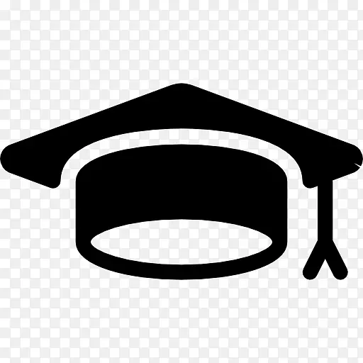 正方形学术帽电脑图标教育毕业典礼学生-学生