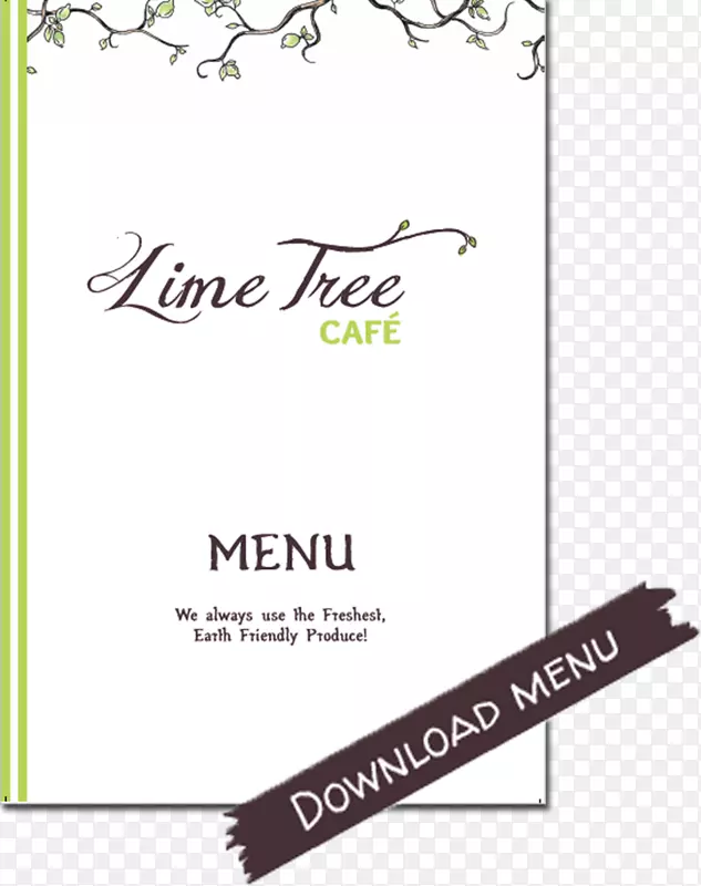 纸型标识线品牌字体-菜单茶