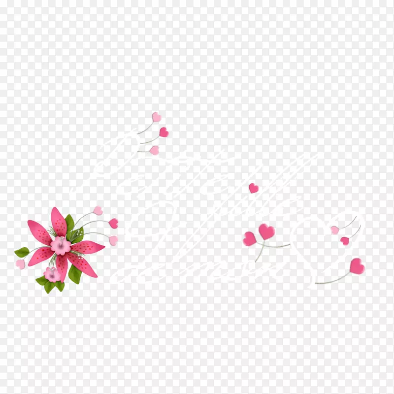 花瓣花设计桌面壁纸-花