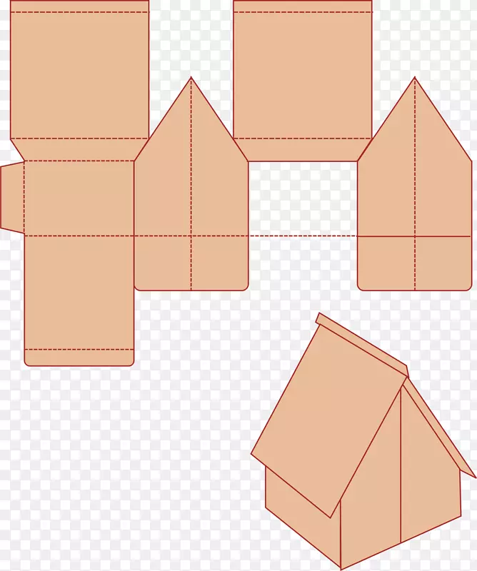 住宅用纸建筑-房屋