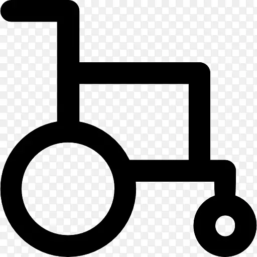 轮椅残疾电脑图标限制行动能力-轮椅