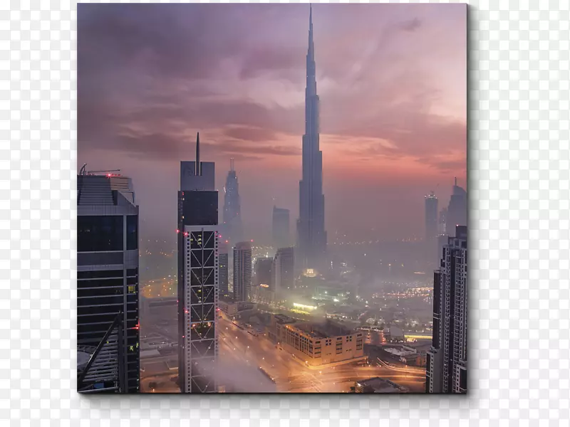 迪拜大雾“模块化”摩天大楼薄雾-哈利法塔