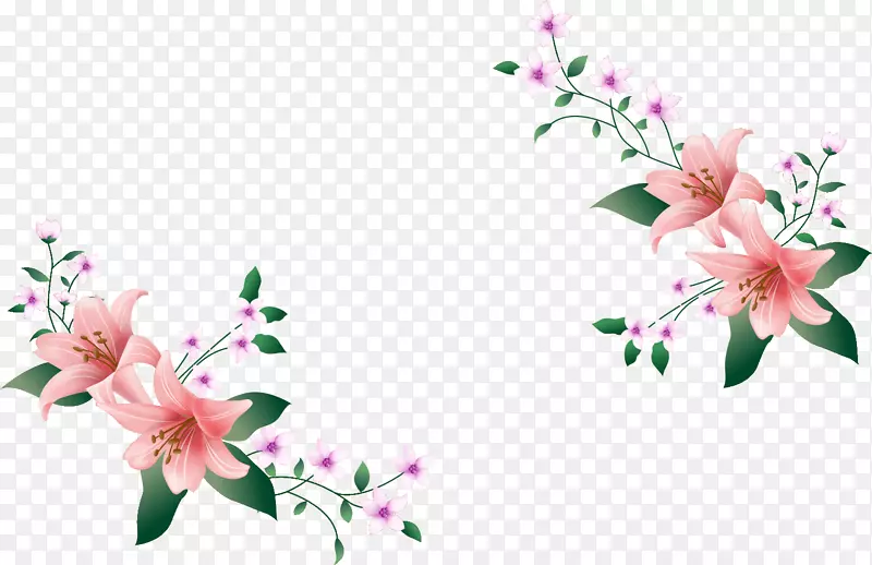 花卉设计艺术花Bokm rke剪贴画-花