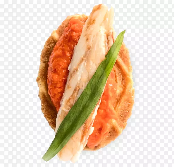 生鱼片烟熏三文鱼装饰蔬菜