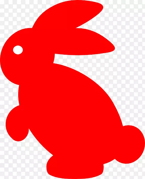 复活节兔子剪贴画-兔子图形