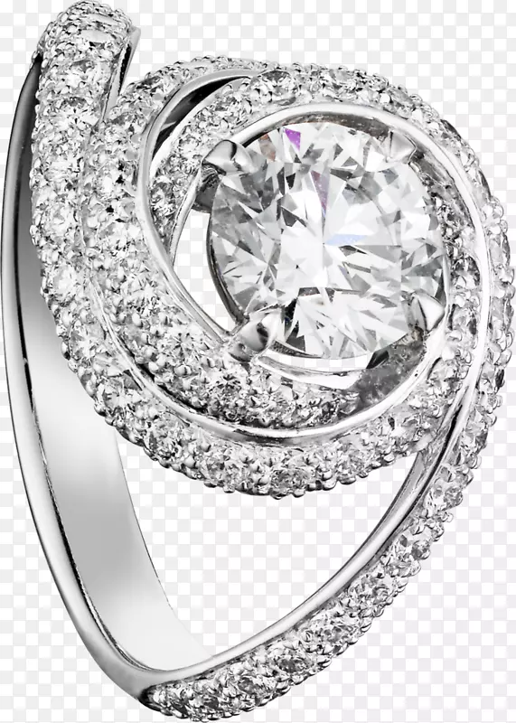订婚戒指钻石卡地亚灿烂的跨度和div