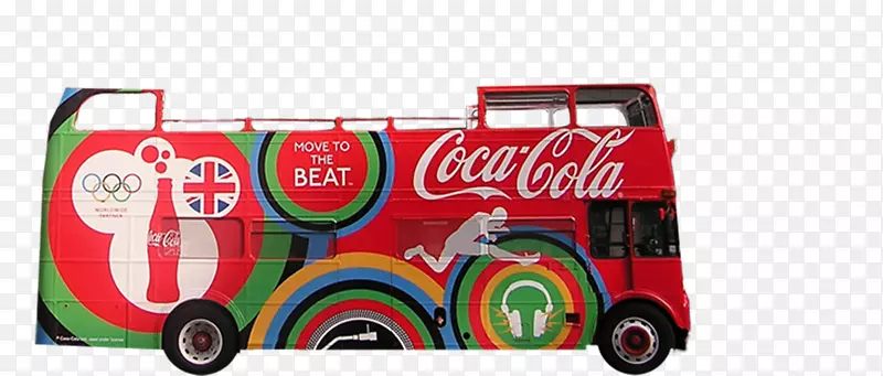 Adsoncaar.com可口可乐品牌新德里业务-双层巴士