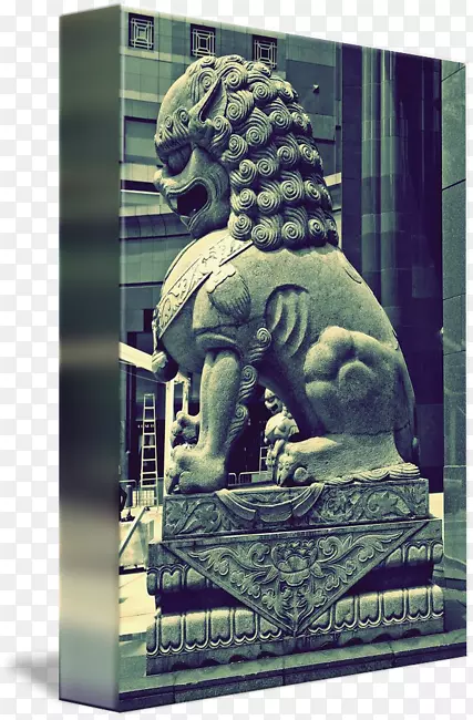 雕像-守护狮子