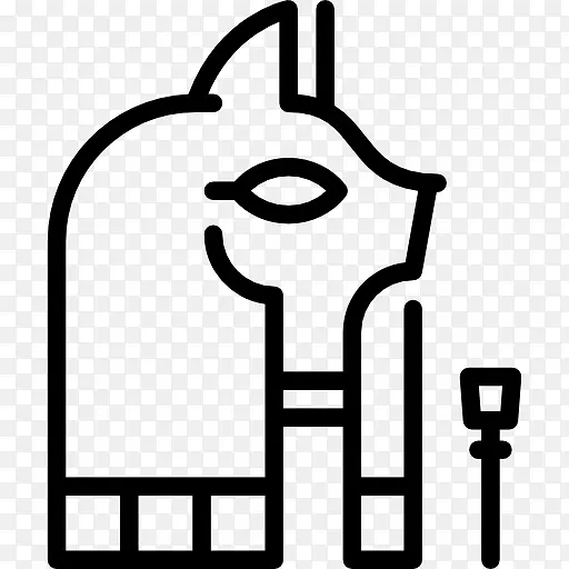 计算机图标Bastet埃及神话剪辑艺术符号