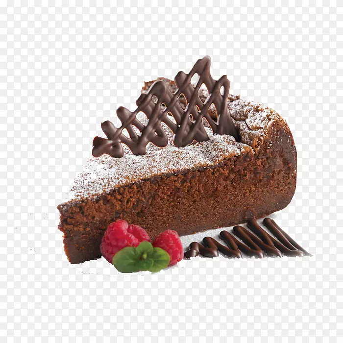 融化巧克力蛋糕黄油蛋糕无粉巧克力蛋糕奶油巧克力蛋糕