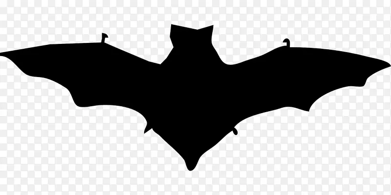 蝙蝠剪影剪贴画-蝙蝠