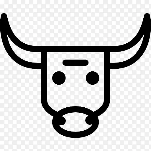 牛磺酸牛电脑图标剪贴画牛头