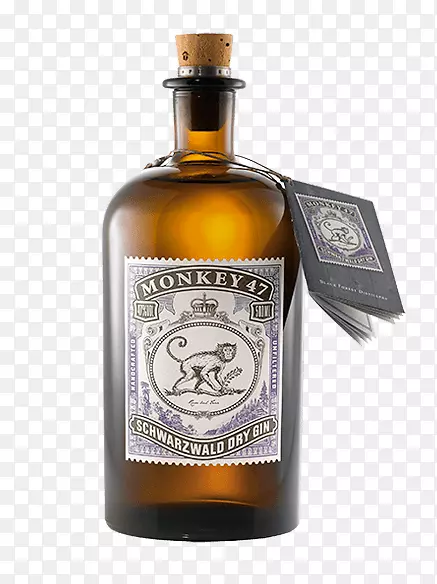 杜松子蒸馏饮料黑森林威士忌猴子47-杜松子酒和补品