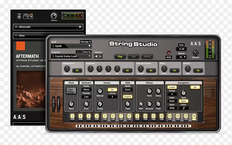 应用声学系统软件合成器计算机软件虚拟演播室技术即插即用乐器