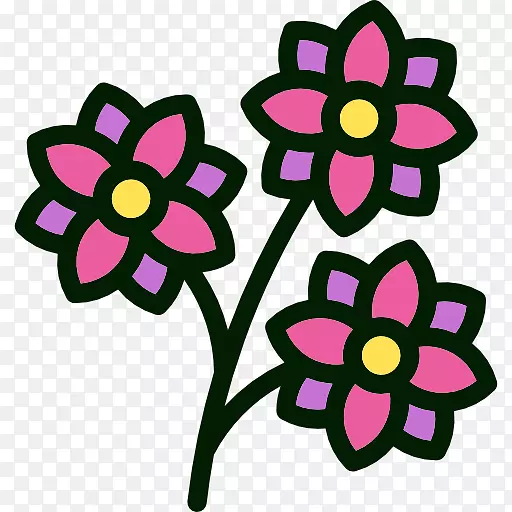 电脑图标花瓣剪贴画-花