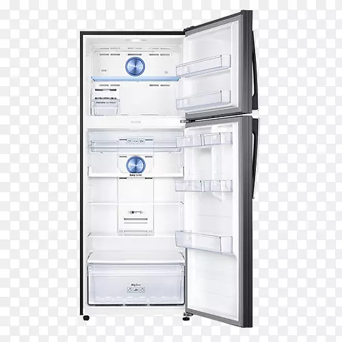 冰箱自动除霜变频压缩机Frigorífico三星rr35h6165 ss冷柜-双门冰箱