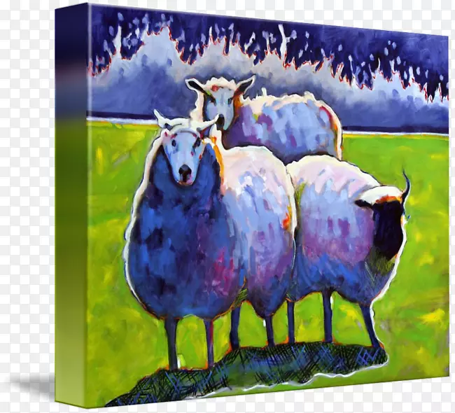 羊画廊包帆布羊
