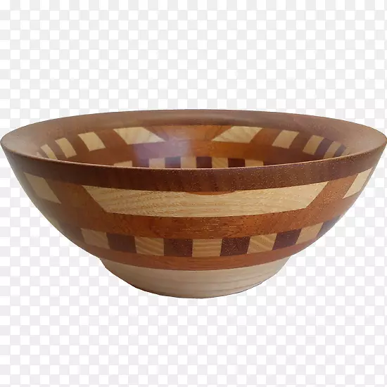 碗形木工陶瓷餐具.木材