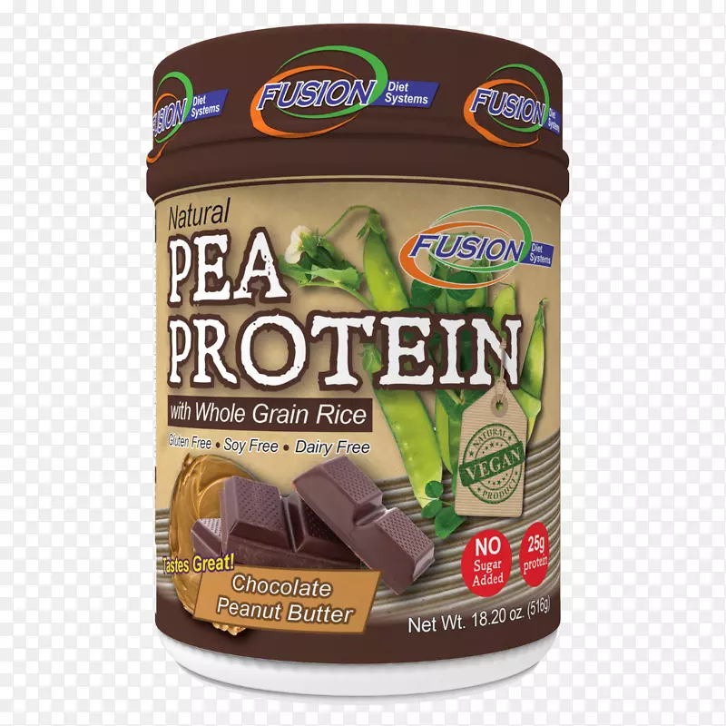 豌豆蛋白质健美补充纯素全蛋白巧克力